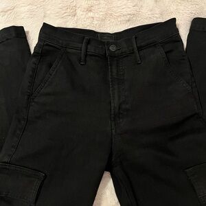 MOTHER Women’s High Rise Cargo Straight Leg Pants